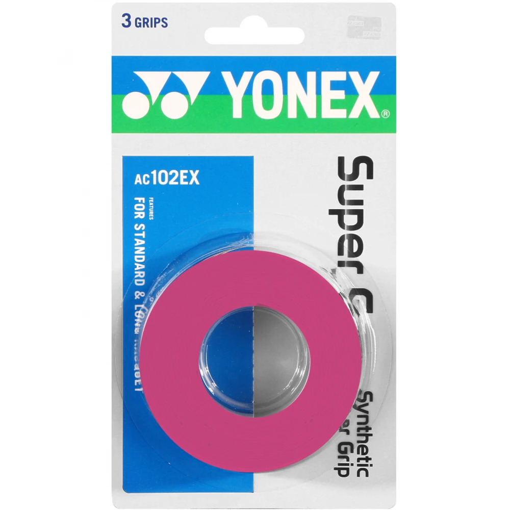 Yonex Super Grap 3-Pack (Pink) 3 Yonex Super Grap 3-Pack (Pink)