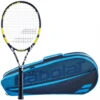 Babolat Evoke 102 + Blue Club Bag Tennis Starter Bundle -Tennis Pro Shop 121222 142 751202 146 BNDL Babolat Evoke 102 Blue Club Bag Tennis Starter Bundle 1000 1000