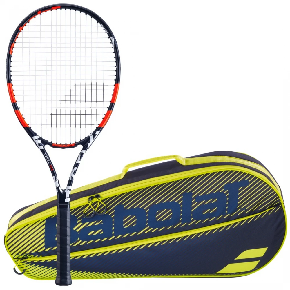 Babolat Evoke 105 + Yellow Club Bag Tennis Starter Bundle