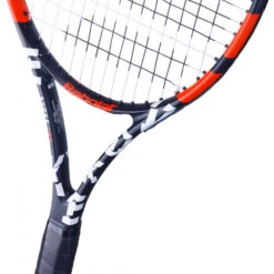 Babolat Evoke 105 + Yellow Club Bag Tennis Starter Bundle -Tennis Pro Shop 121223 162 Babolat Evoke 105 Strung Tennis Racquet Black Orange heart 1000 1000