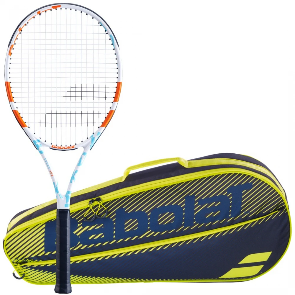 Babolat Evoke 102 W + Yellow Club Bag Tennis Starter Bundle