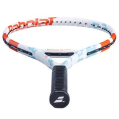 Babolat Evoke 102 W + Yellow Club Bag Tennis Starter Bundle -Tennis Pro Shop 121225 197 Babolat Evoke 102 Womens Strung Tennis Racquet Blue White Orange Horizontal 1000 1000 1