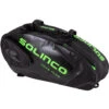 Solinco Tour 6 Pack Tennis Racquet Bag (Black/Neon Green)