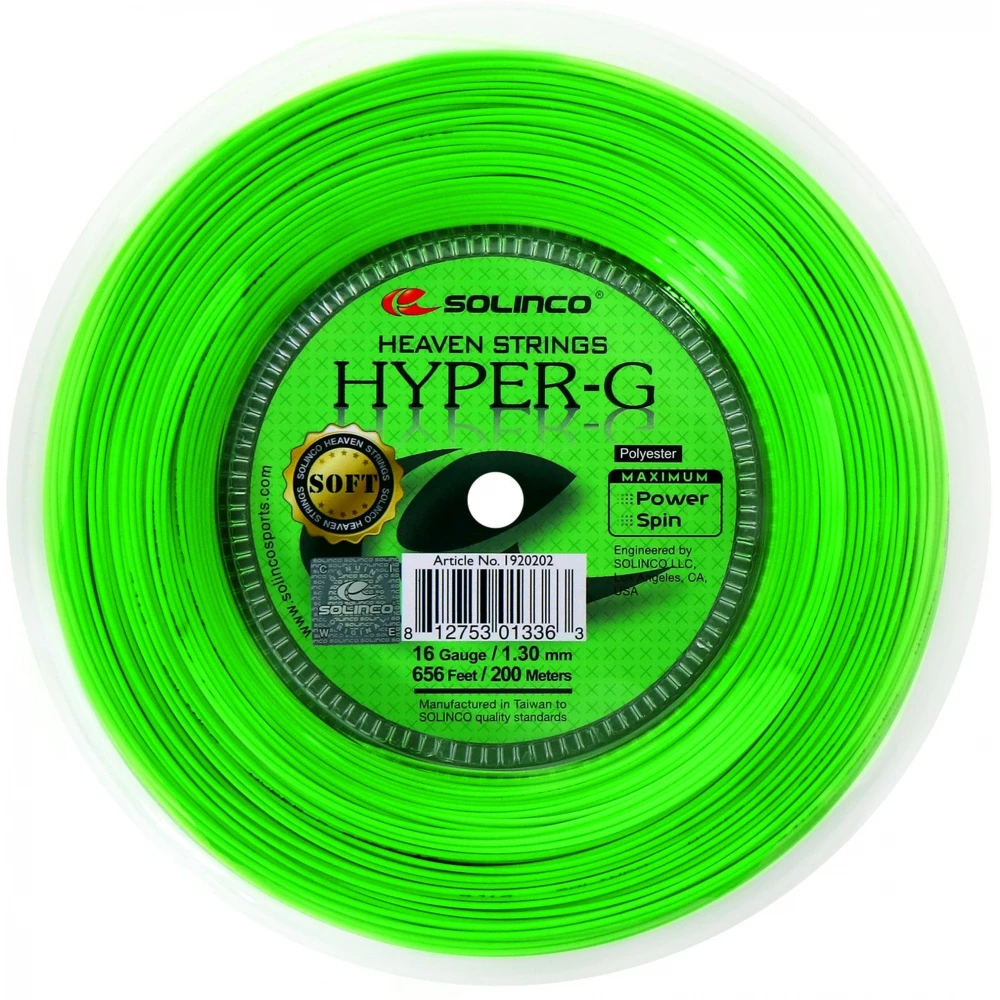 Solinco Hyper-G Soft 18g Tennis String (Reel) 3 Solinco Hyper-G Soft 18g Tennis String (Reel)