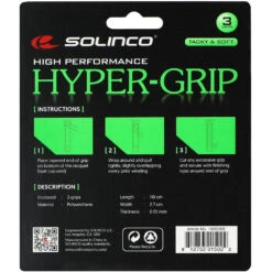 Solinco HyperGrip White Overgrip (3 Pack) -Tennis Pro Shop 1920368 Solinco HyperGrip White Overgrip 3 Pack b 1000 1000