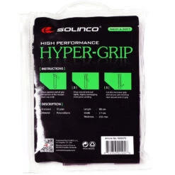 Solinco HyperGrip Black Overgrip (12 Pack) -Tennis Pro Shop 1920370 Solinco HyperGrip Black Overgrip 12 Pack b 1000 1000