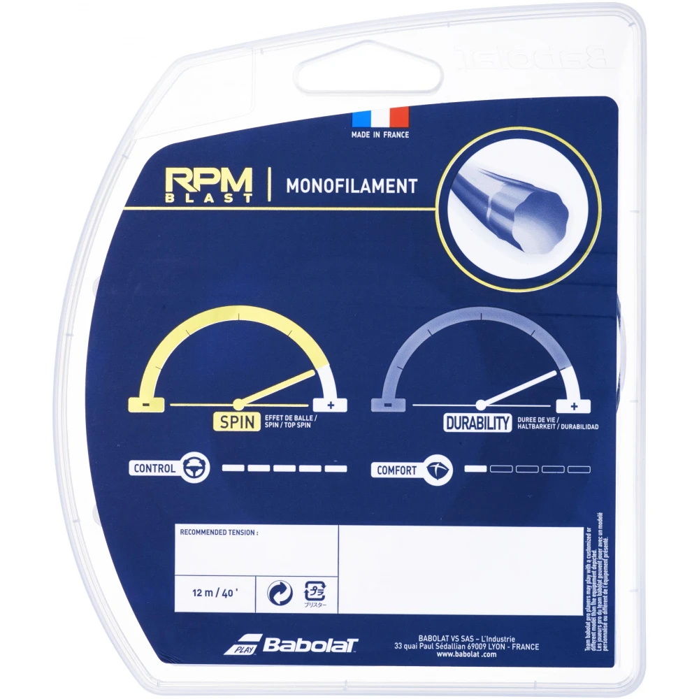 Babolat RPM Blast Black 18g Tennis String (Set) - Image 2