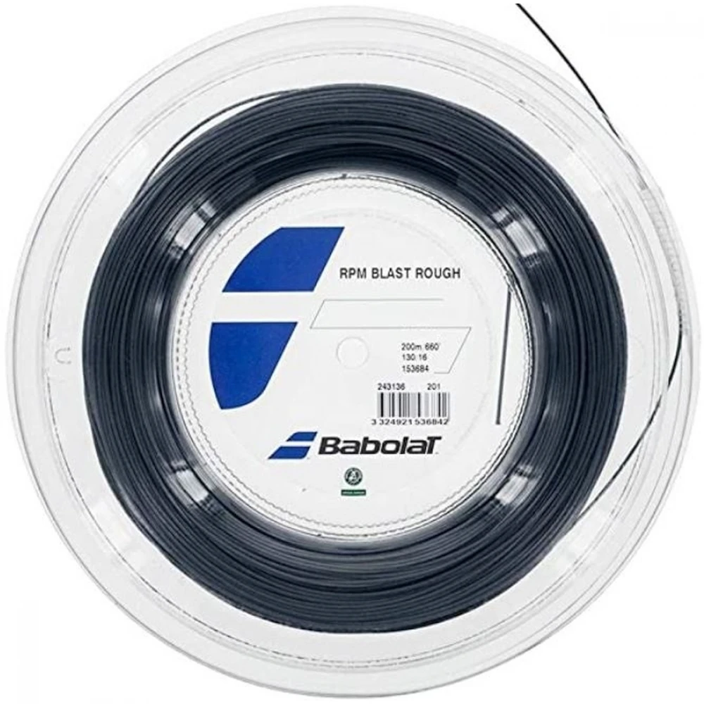 Babolat RPM Rough 15Lg Black Tennis String (Reel) 3 Babolat RPM Rough 15Lg Black Tennis String (Reel)