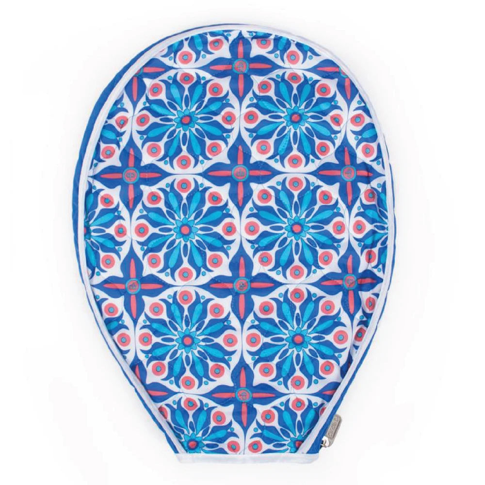 Cinda B Tennis Racquet Cover (Royal Bonita) 3 Cinda B Tennis Racquet Cover (Royal Bonita)