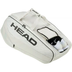Head Pro X 12R XL Tennis Bag (Corduroy White/Black) -Tennis Pro Shop 260023 YUBK Head Pro X 12R XL Tennis Bag Corduroy WhiteBlack 3 1000 1000