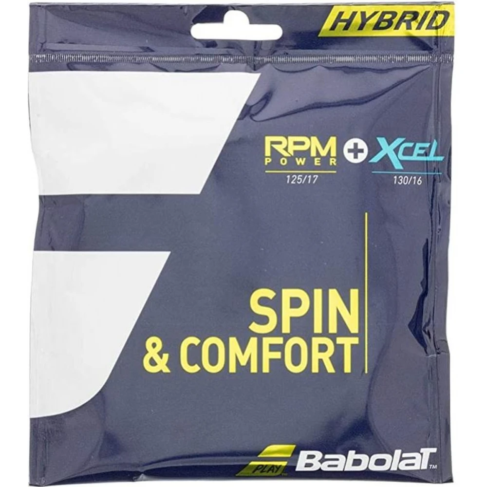 Babolat Hybrid RPM Power 17g + Xcel 16g Tennis String (Set)