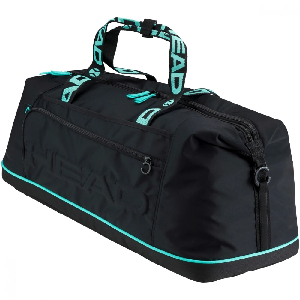 Head Coco Tennis Duffle Bag (Black/Mint) 3 Head Coco Tennis Duffle Bag (Black/Mint)