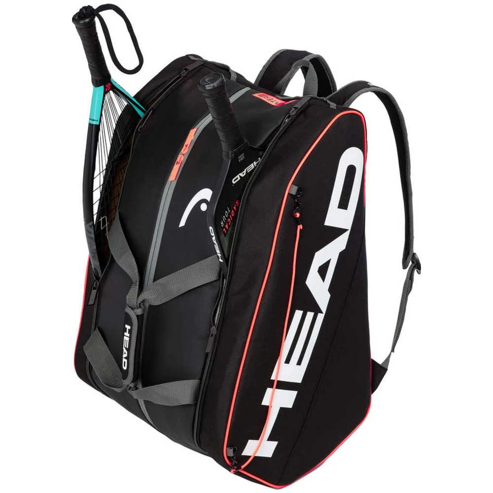 Head Tour Supercombi Pickleball Bag (Black/Orange) 4 Head Tour Supercombi Pickleball Bag (Black/Orange) - Image 2
