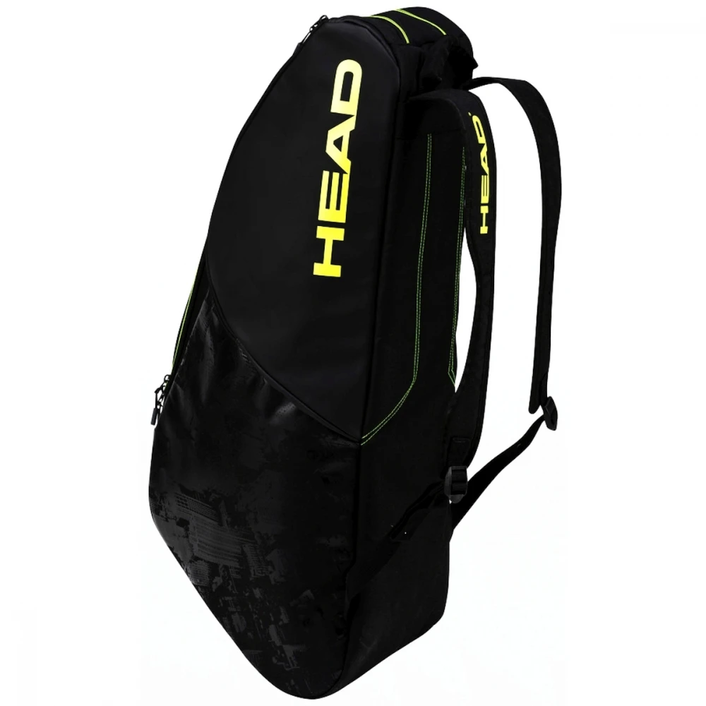 Head Extreme Nite 6R Combi Tennis Bag (Black/Neon Yellow) - Image 2