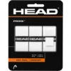 Head Prime Tennis Racquet Overgrip 3 Pack (White)
