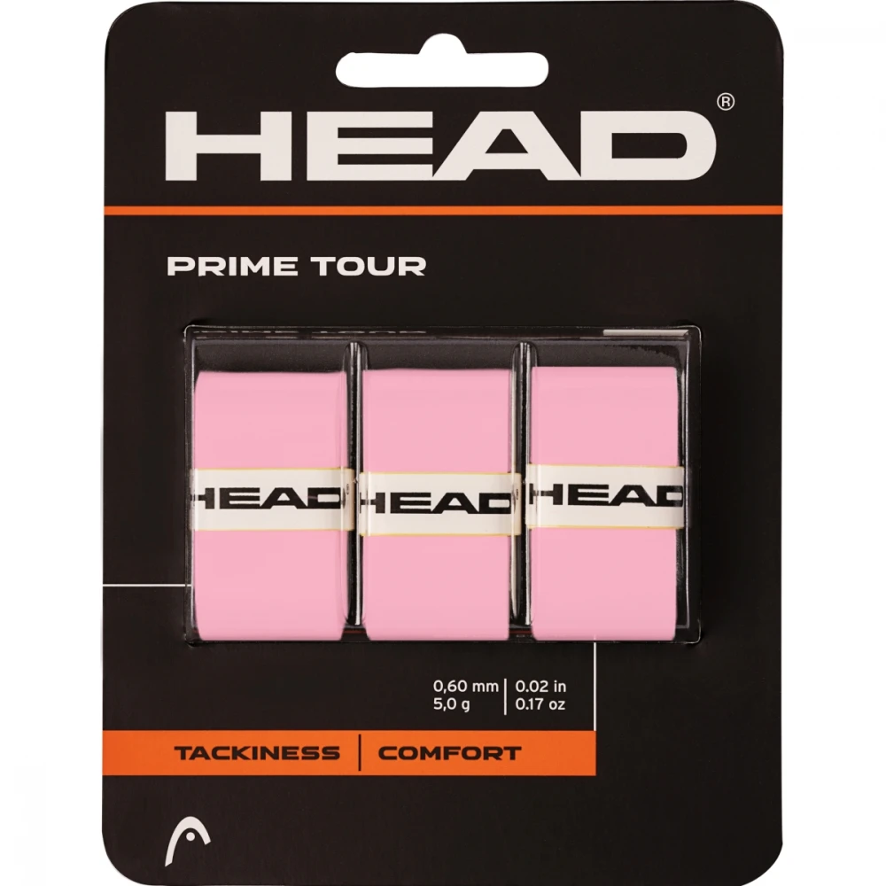 Head Prime Tour Tennis Racquet Overgrip 3 Pack (Pink) 3 Head Prime Tour Tennis Racquet Overgrip 3 Pack (Pink)