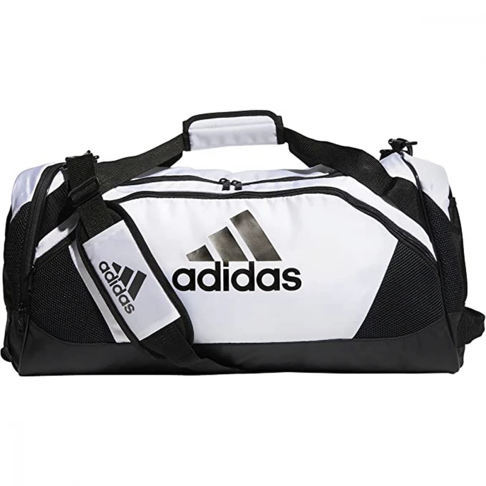 Adidas Team Issue II Medium Duffel Bag (White) 3 Adidas Team Issue II Medium Duffel Bag (White)