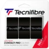 Tecnifibre Contact Pro Overgrip 3-Pack (Black) -Tennis Pro Shop 52ATPCONBK Tecnifibre Contact Pro Overgrip 3pk Black a 1000 1000