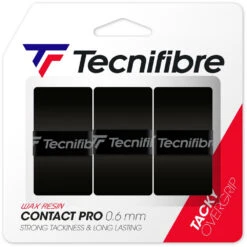 Tecnifibre Contact Pro Overgrip 3-Pack (Black)
