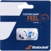Babolat Custom Damp Feel Vibration Dampener X2 (White/Blue) -Tennis Pro Shop 700040 153 Babolat Custom Damp Feel Vibration Dampener x2 Wht Blu a 1000 1000