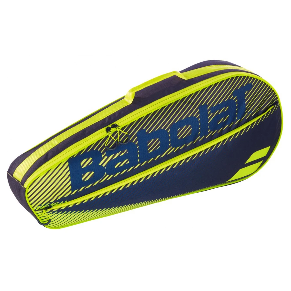 Babolat Club Essential Racket Holder X 3 (Black/Yellow) 3 Babolat Club Essential Racket Holder X 3 (Black/Yellow)