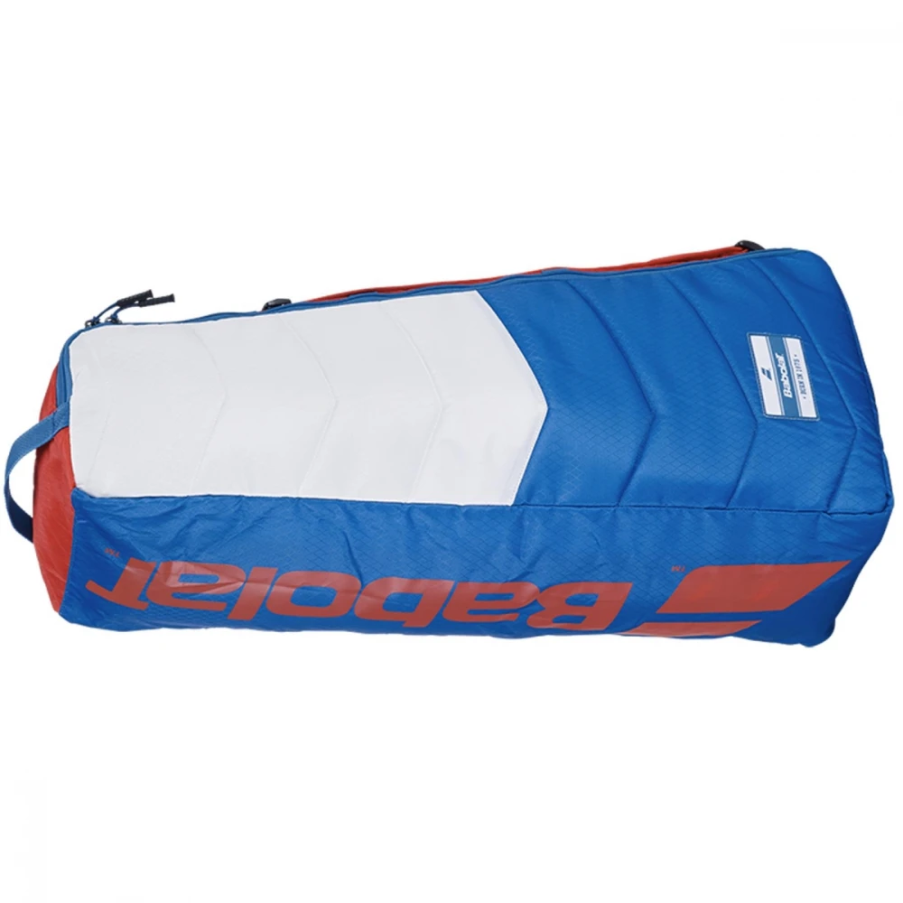 Babolat EVO Racquet Holder X 6 Tennis Bag (White/Blue/Red) - Image 2