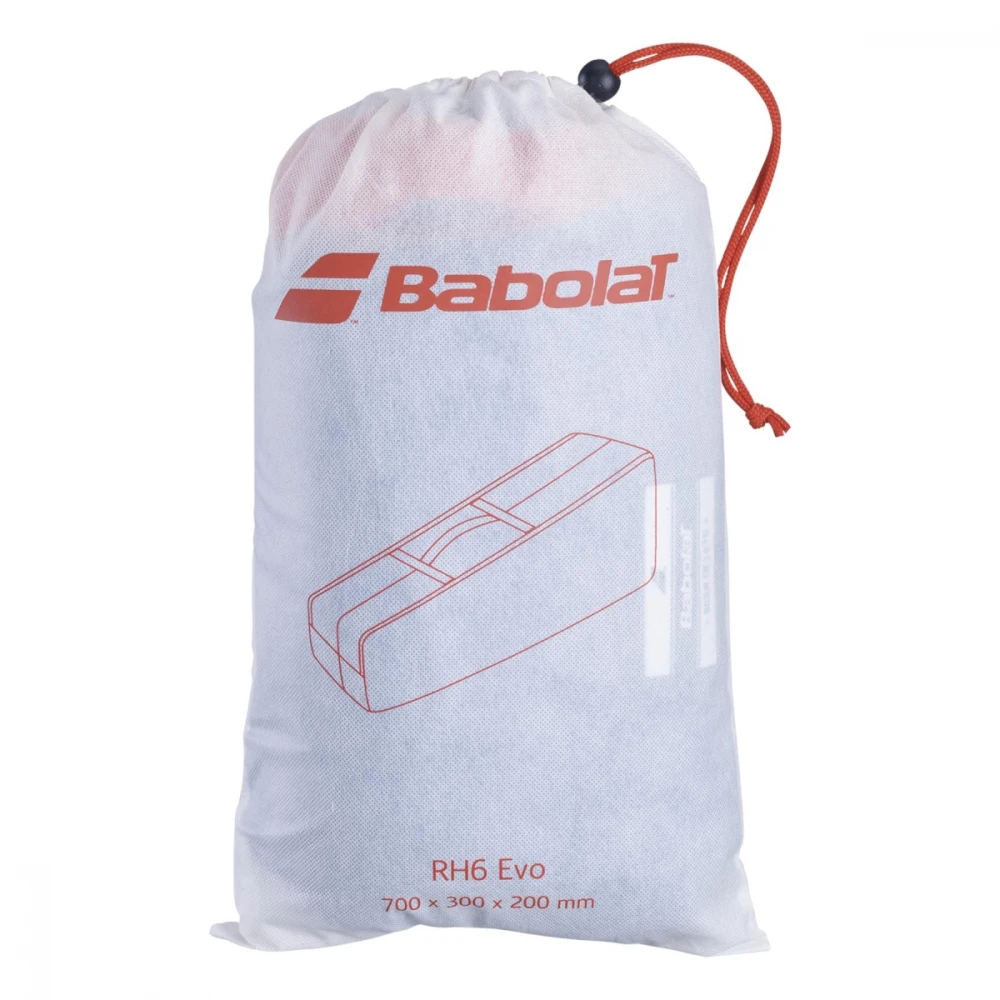 Babolat EVO Racquet Holder X 6 Tennis Bag (White/Blue/Red) - Image 3