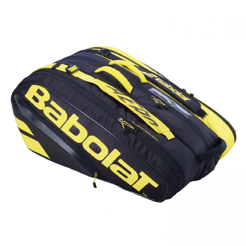 Babolat Pure Aero Racquet Holder X12 (Yellow/Black) - Image 2