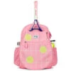 Ame & Lulu Big Love Tennis Backpack (Coral Tennis Grid) -Tennis Pro Shop BLTBP286 Ame Lulu Big Love Tennis Backpack Coral Tennis Grid a 1000 1000
