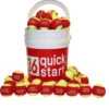 QuickStart 36 Red Felt Tennis Training Balls With Slogans -Tennis Pro Shop BQ3624 QuickStart 36 Red Felt Balls with Slogans 1000 1000