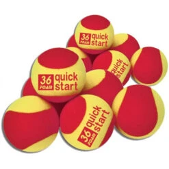 QuickStart 36 Red Foam Training Tennis Balls For 36’ Court - Set Of 12 (1 Dozen)