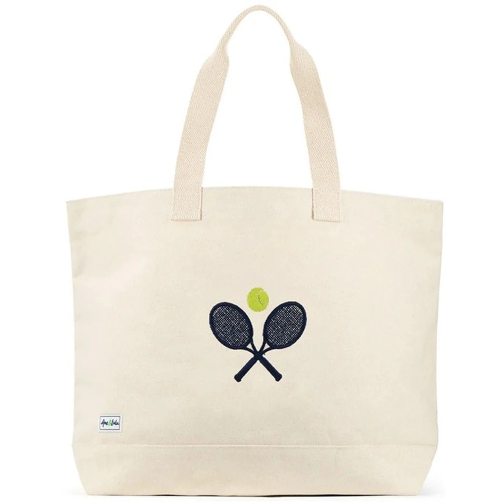 Ame & Lulu Country Club Tennis Tote (Crossed Racquets)