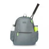 Ame & Lulu Courtside Tennis Backpack 2.0 (Charcoal/Lime) -Tennis Pro Shop CSTBN204 Ame Lulu Courtside Tennis Backpack 2.0 Charcoal Lime a 1000 1000