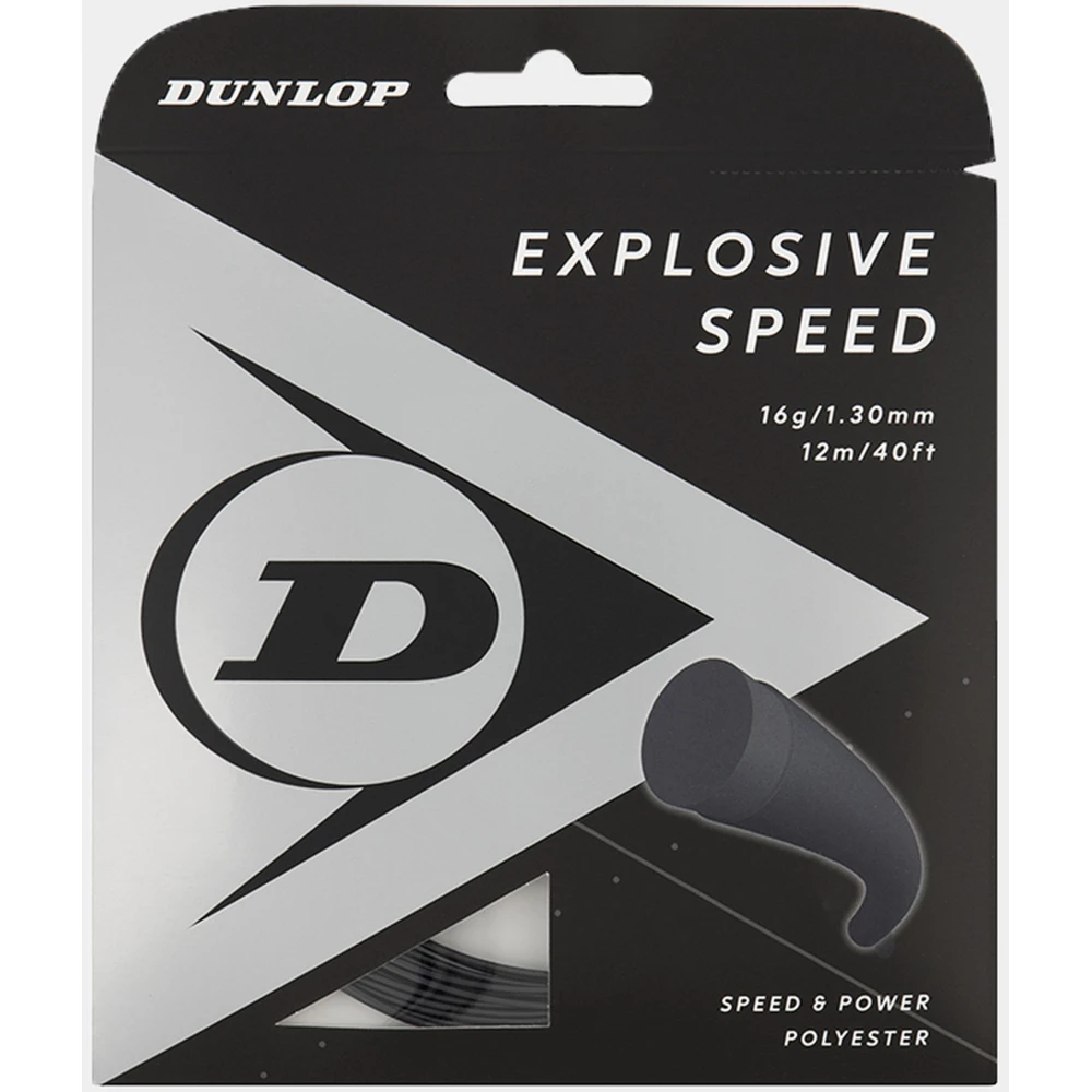 Dunlop Explosive Speed Black 16g Tennis String (Set)