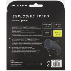 Dunlop Explosive Speed Blue 16g Tennis String (Set) -Tennis Pro Shop ESS16 BLU Dunlop Explosive Speed Blue 16g Tennis String Set b 1000 1000