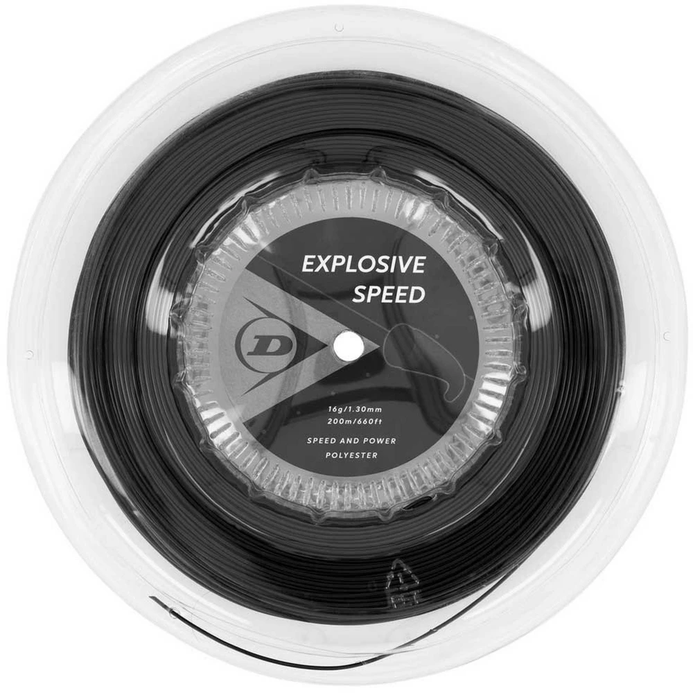 Dunlop Explosive Speed Black 17g Tennis String (Reel)