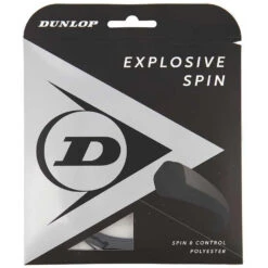 Dunlop Explosive Spin Black 16g Tennis String (Set)