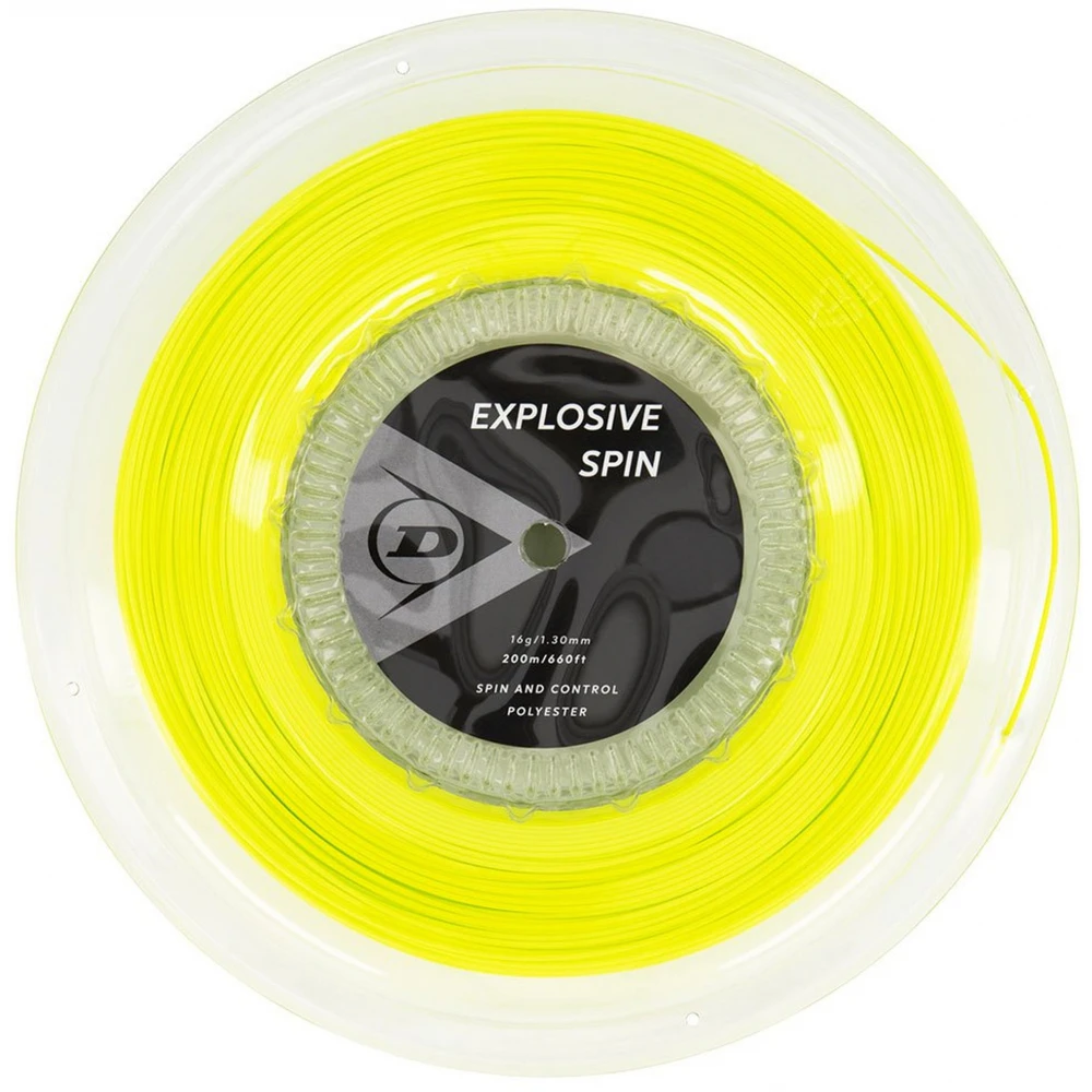 Dunlop Explosive Spin Yellow 16g Tennis String (Reel) 3 Dunlop Explosive Spin Yellow 16g Tennis String (Reel)
