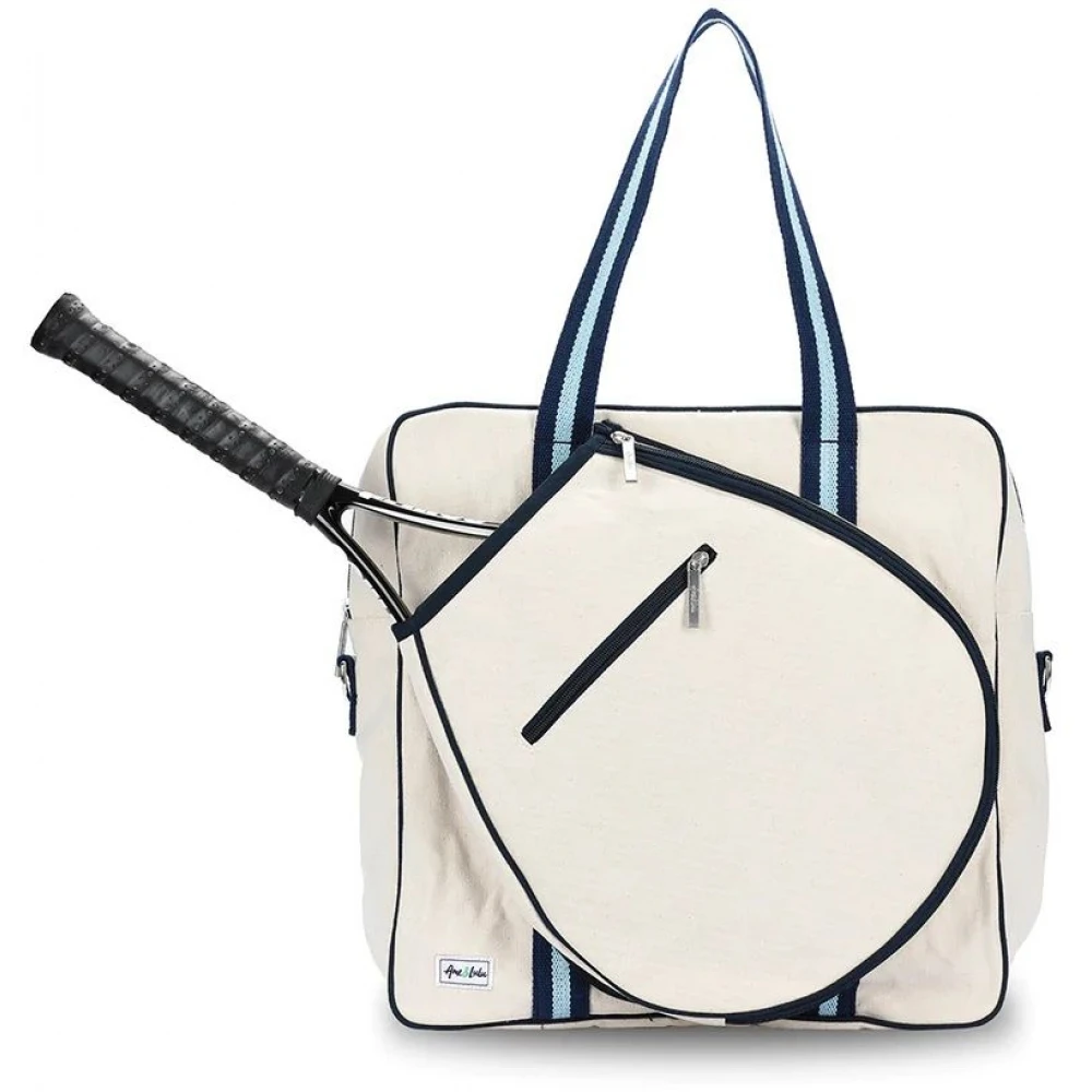 Ame & Lulu Hamptons Tennis Tour Bag (Two Tone Blue) 3 Ame & Lulu Hamptons Tennis Tour Bag (Two Tone Blue)