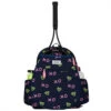 Ame & Lulu Junior Love Tennis Backpack (XO Tennis) -Tennis Pro Shop JLTBP262 ameandlulu jr love tennis backpack XO navy front1 1000 1000