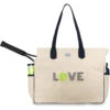 Ame & Lulu Love All Tennis Court Bag (Green Love) -Tennis Pro Shop LACB117 Ame Lulu Love All Tennis Court Bag Green Love a 1000 1000