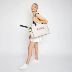 Ame & Lulu Love All Tennis Court Bag (Pink Love) -Tennis Pro Shop LACB118 Ame Lulu Love All Tennis Court Bag Pink Love b 1000 1000