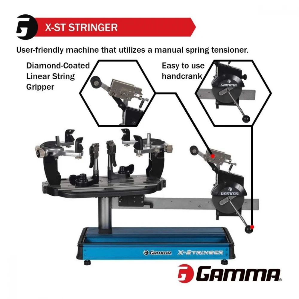 GAMMA X-Stringer ST 6pt Quick Mount Stringing Machine 4 GAMMA X-Stringer ST 6pt Quick Mount Stringing Machine - Image 2