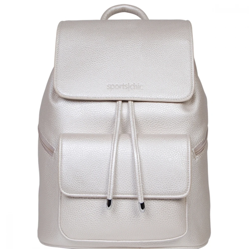 SportsChic Women’s Vegan Midi Pickleball Backpack (Titanium)