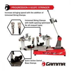 GAMMA Progression II 602FC 6pt Quick Mount Stringing Machine -Tennis Pro Shop MP62F14 Gamma Progression II 602FC 6 Point Quick Mount Stringing Machine 02 1000 1000