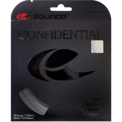 Solinco Confidential 16g Silver Tennis String (Set)