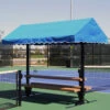 SunTrends 10-Foot Cabana Bench W/ Table -Tennis Pro Shop SunTrends Cabana Bench 8 w Table 1000 1000