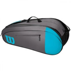 Wilson Team 6 Pack Tennis Bag (Blue/Gray) -Tennis Pro Shop WR8009802001.Wilson Team 6 Pack Blue Grey Tennis Bag .1 1000 1000