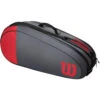 Wilson Team 6 Pack Tennis Bag (Red/Gray) -Tennis Pro Shop WR8009803001.Wilson Team 6 Pack Red Grey Tennis Bag .2 1000 1000