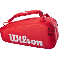 Wilson Super Tour 9 Pack Tennis Bag (Red) -Tennis Pro Shop WR8010501001 Wilson Super Tour 9 Pack Tennis Bag Red b 1000 1000